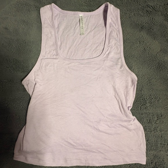 Fabletics Lilac Ribbed Tank Top - Picture 2 of 4